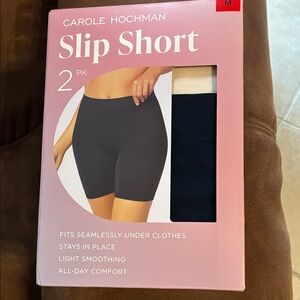Midnight by Carole Hochman Black Slip Shorts 2-Pack